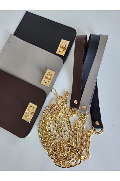 FERİHA HOBİ AKSESUAR غطاء حقيبة محبوك من الجلد ومجموعة تعليق (غطاء 12*16 سم) ...