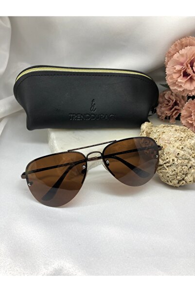 TD TRENDDURAGI Nark Damla Brown Men's Sunglasses