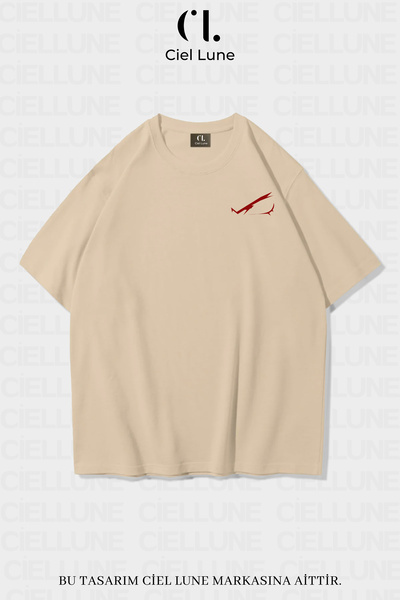 NEVERMIND Unisex Femei Bărbați Ochi Roșii Printed Design Special Tricou oversize