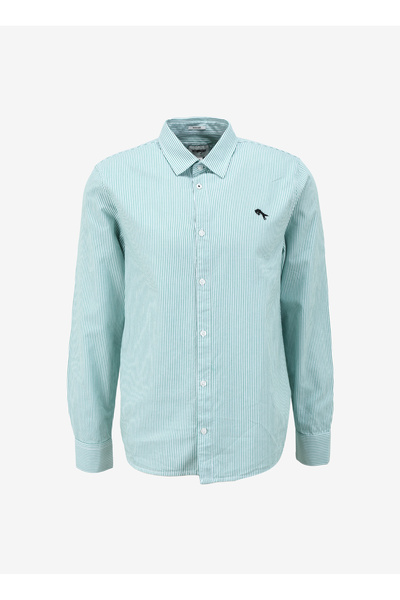 WRANGLER Regular Fit Yeşil Erkek Gömlek W5A2205580P80 Uzun Kollu Gömlek