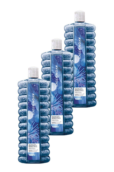 AVON Senses Goodnight Sweetheart Bergamot ve Vanilya Kokulu Banyo Köpüğü 1 Lt. Üçlü Set