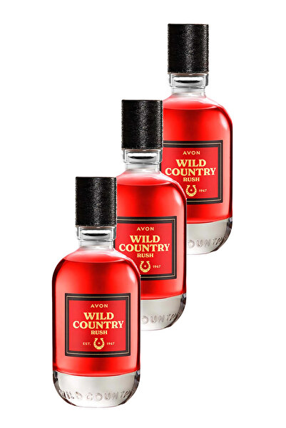 AVON Wild Country Rush Erkek Parfüm Edt 75 Ml. Üçlü Set