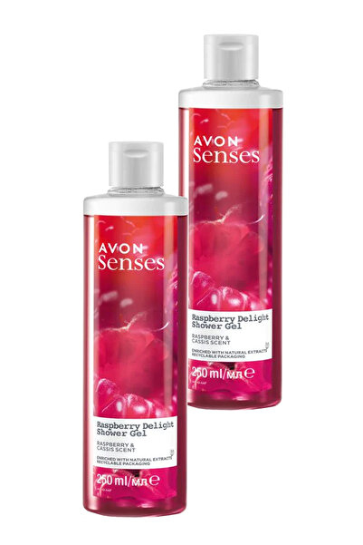 AVON Raspberry Delight Frambuaz ve Frenk Üzümü Kokulu Duş Jeli 250 Ml. İkili Set