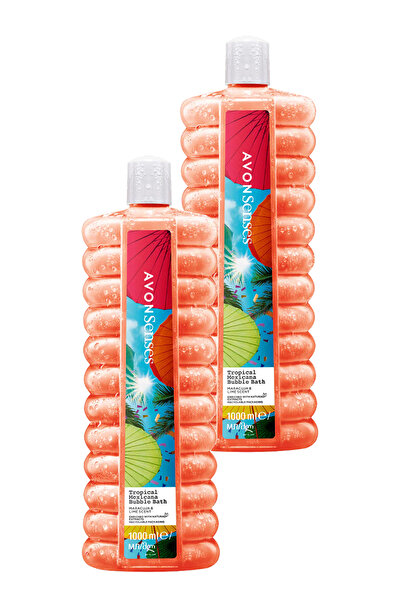 AVON Tropical Mexicana Çarkıfelek ve Limon Kokulu Banyo Köpüğü 1 Lt. İkili Set