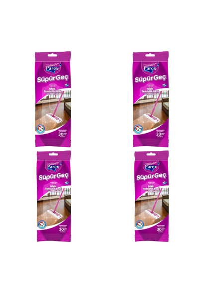 Parex Süpürgeç Islak Temizlik Bezi 30lu X 4 Adet