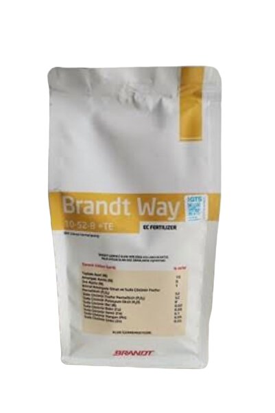 BRANDT BİTKİ BESLEME BRANDT WAY 10-52-8+TE Amerikan Malı Fosfor Ağırlıklı Çiç...