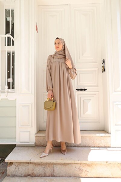 Nueny prive Şallı Robalı Elbise