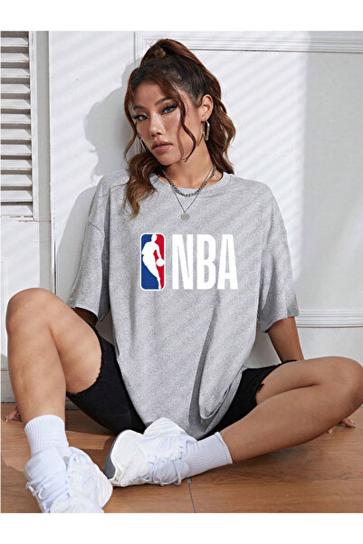 Wish BF Unisex Kadın/Erkek SHARK Renkli Özel Baskılı Oversize Penye Bisiklet Yaka T-Shirt Tişört
