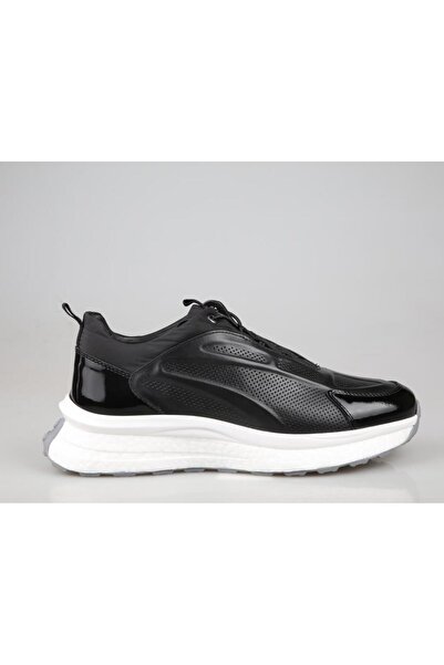 MARCOMEN 19353 Hakiki Deri Siyah Rugan Erkek Günlük Ayakkabı