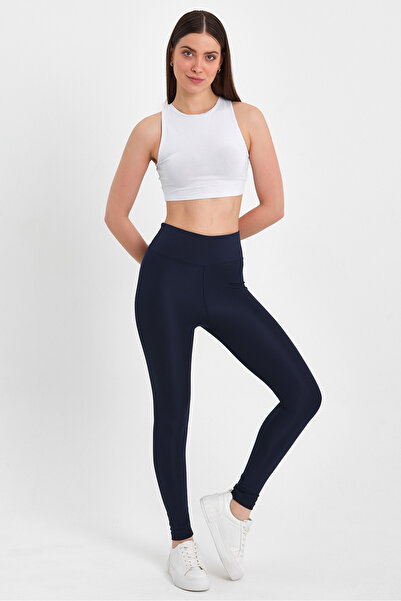 BANEGA Γυναικείο αθλητικό κολάν ψηλής μέσης και συσφιγκτικό Navy Blue