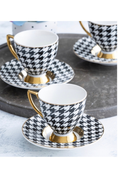 ACAR Destiny 6 Kişilik Kahve Fincanı Takımı - 90 ml
