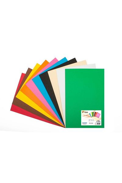 Lino Eva 50x70 Cm - 10 Colors 2mm Adhesive Pack