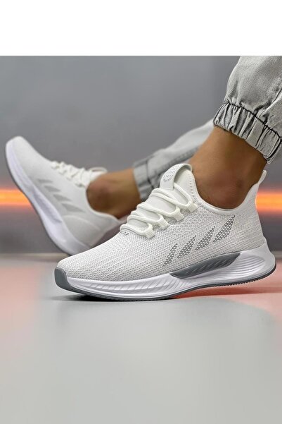 Ayakcenter Pantofi de vară pentru bărbați Anorak White Wiper