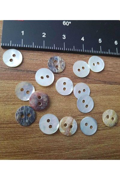 Beyna SEDEF 1ST QUALITY NATURAL REAL SEDEF 1 CM BUTTON 1 PACK 25 PIECES