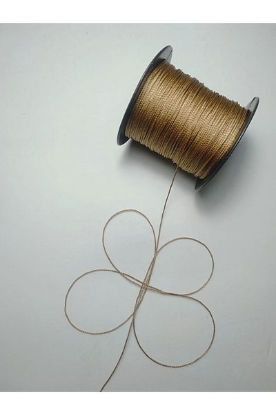 Eskişehir hobi sanat Χάντρες προσευχής 100 μέτρων με καφέ χρώμα Milky - 0,8 mm