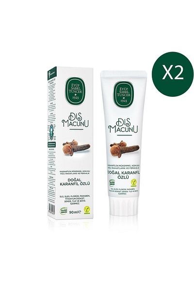 Eyüp Sabri Tuncer 90 ml Natural Clove Extract Toothpaste - Set of 2