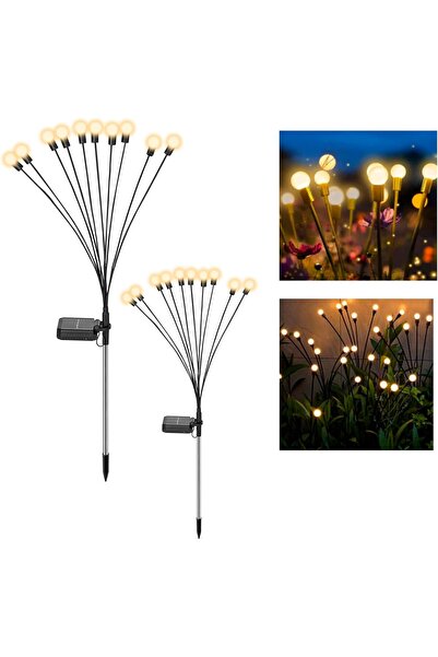 MENFRY 8 Saçaklı 1 Adet Güneş Enerjili LED Işık, Bahçe Dekorasyon Işık