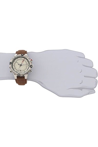 Timex Intelligent Quartz Erkek Gelgit-Sıcaklık-Pusula 45 mm Saat,  paslanmaz çelik kasa