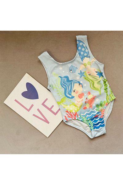 SANTRALBEBE Costum de baie cu model pentru fete