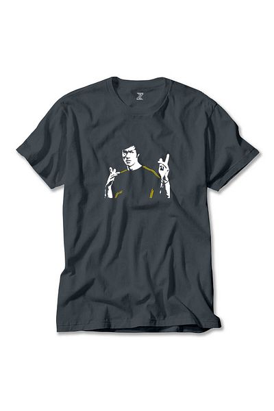 Z zepplin Μπλουζάκι καπνιστού σχήματος Bruce Lee