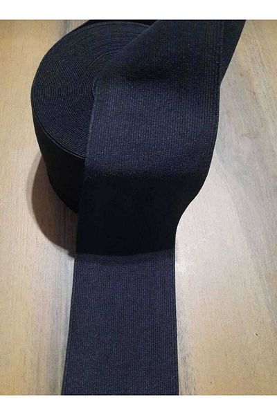 Beyna 7 cm Black Waist, Leg and Leg Elastic 1 Pack 5 Meters