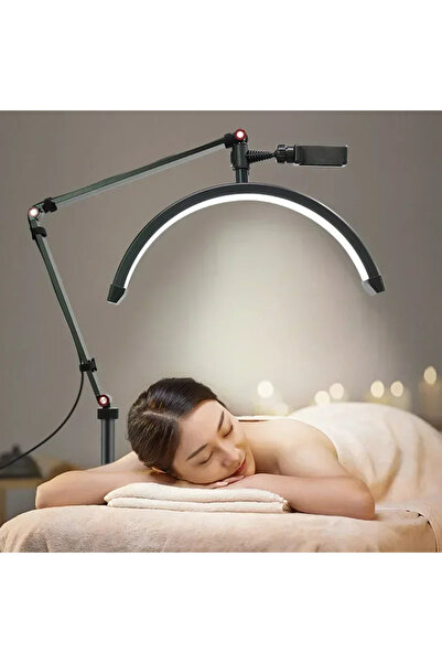 EN SİGA Sıkıştırmalı Ay Lamba LED 17 İnç Işık Ayarlanabilir Parlaklık Soğuk S...