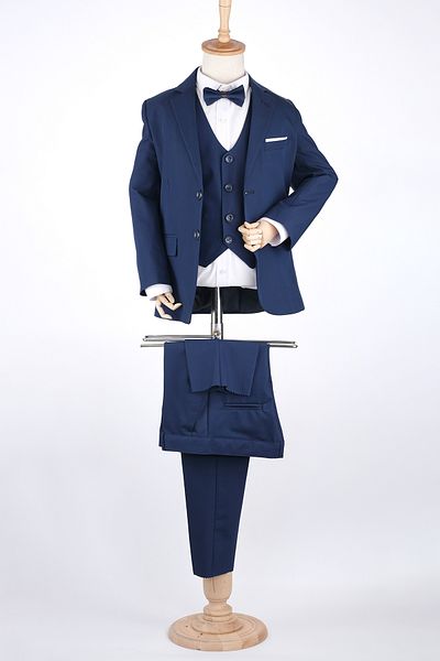 gees 4-8 Years - Jacket, Trousers, Shirts, Bow Tie Straight Suit