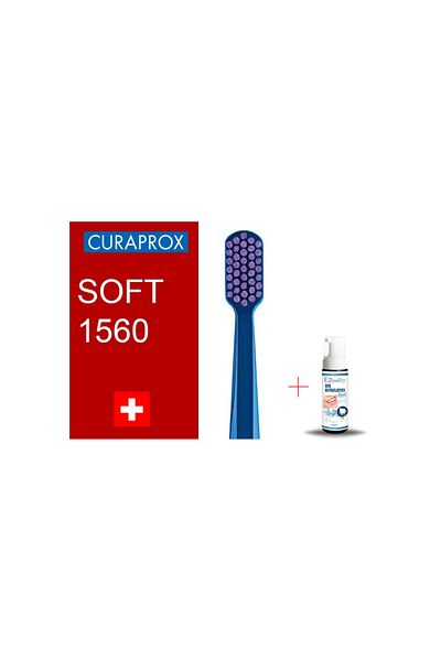 Curaprox CS 1560 Soft Toothbrush - Tooth Whitening Foam Gift