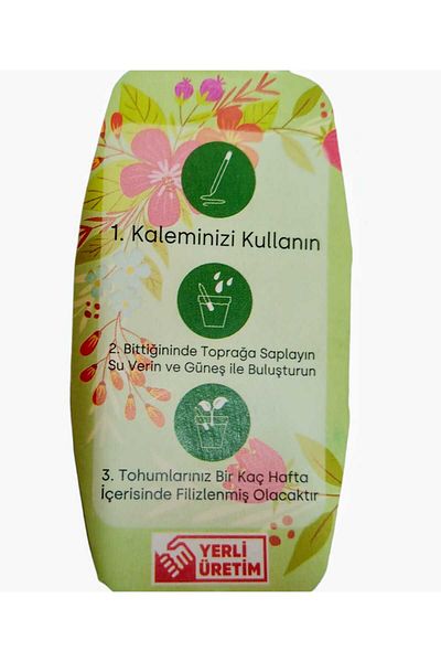 sevgi kırtasiye Living Pen with Seeds 12 Pieces Set Karne Gift