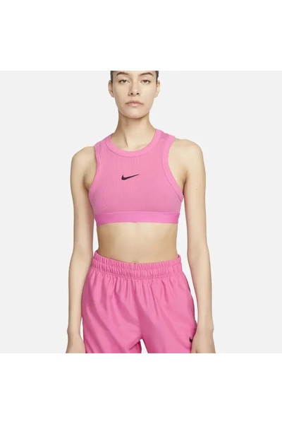 Nike Sportswear Trend Crop Ribbed Pembe Kadın Atlet