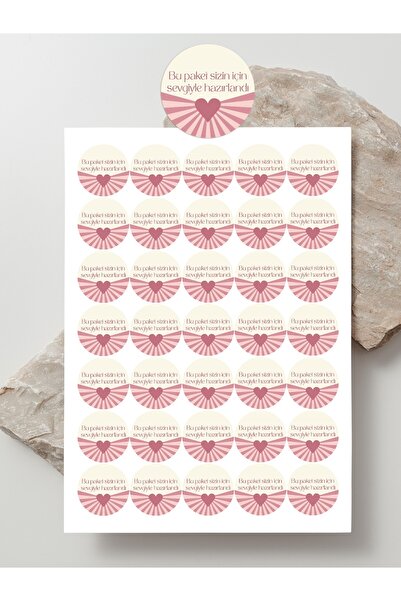 Paytak Moda Desenli Thank You Teşekkür Stickers Paketleme Kargo Çıkartma PYTK...