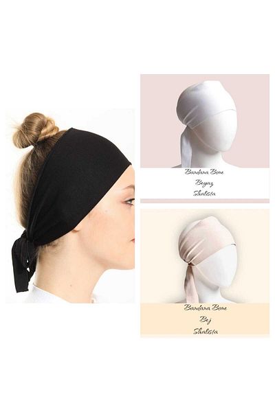 Shalista Ultra Useful Set of 3 Adjustable Seamless Bandana - Viscose Cotton