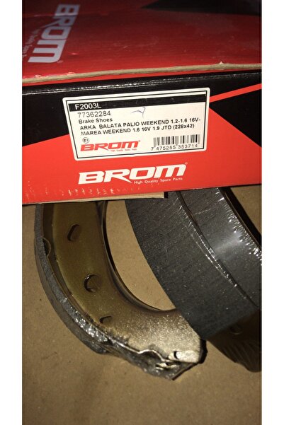 BROM FİAT PALİO 1.2/1.6 16V /MAREA 1.6 16V 1.9 JTD ARKA FREN BALATASI TAKIM (...