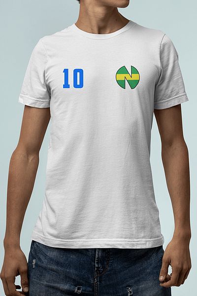 POPULUS Tricou alb Tsubasa