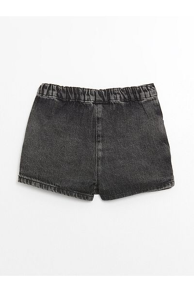 LC Waikiki Fustă cu pantaloni scurti de jeans pentru fetita cu talie elastică
