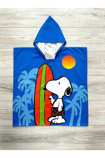 hira kids collection Prosop de plajă pentru copii Poncho imprimat Snoopy