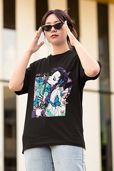 POPULUS تي شيرت أنيمي شيطان القاتل شينوبو