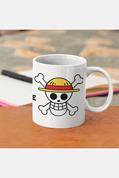 POPULUS One Piece Straw Hat Pirates Logo Mug Cup