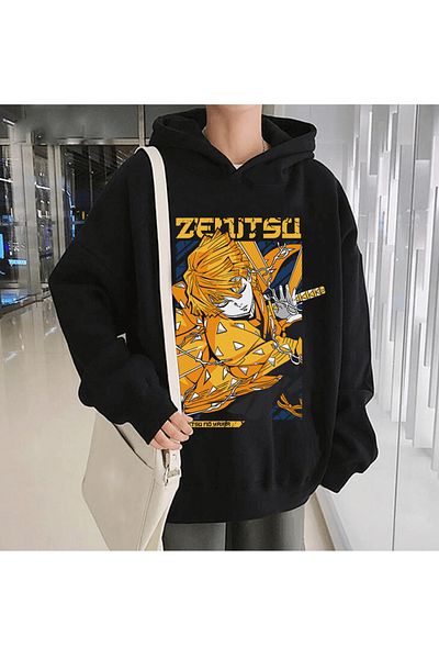 POPULUS Φούτερ Anime Zenitsu με κουκούλα