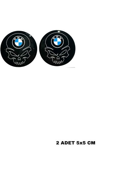 Phoenix BMW Skull Drop Sticker - 2 Pieces