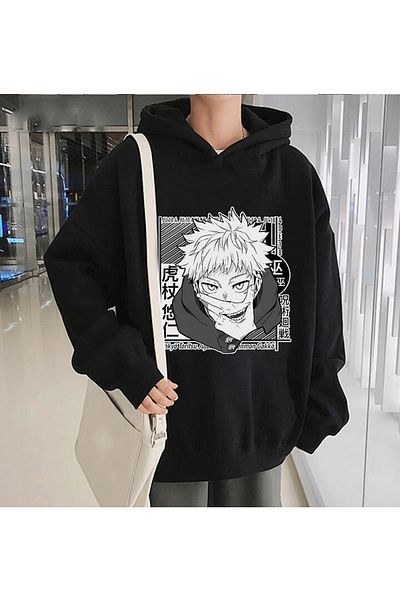 POPULUS Hanorac cu glugă Anime Jujutsu Kaisen Itadori Sukuna
