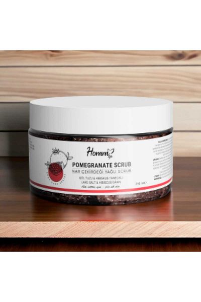 Homm Bitkisel 250 ML HOMM Pomegranate Seed - Scrub with Oily Plant Grains