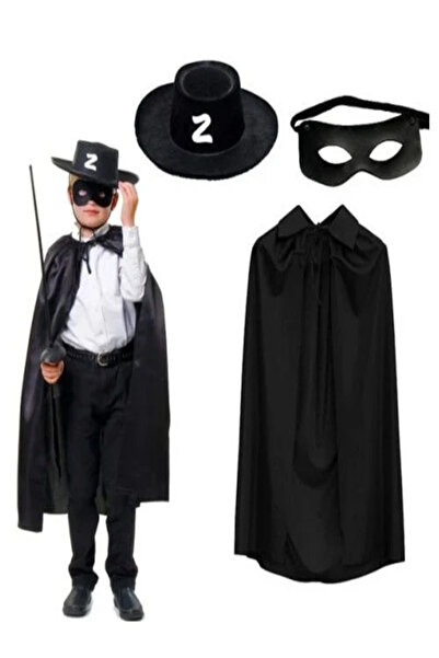 Alfa Life Marketing Pelerin Şapkası Ve Maske Seti Çocuk Boy