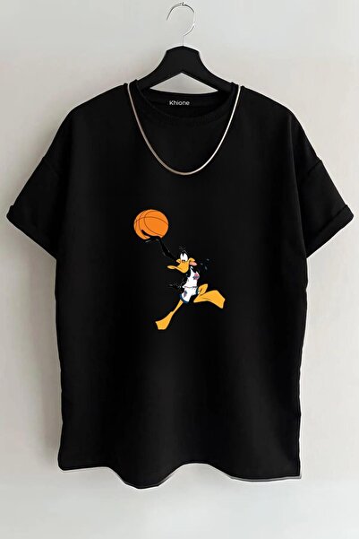 Massgai Unisex majica kratkih rukava sa dizajnom Daffy Ducka, široka veličina...
