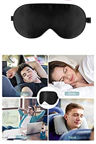 CNGZSHOP Işık Önleyici Uyku Göz Bandı Maskesi Işık Önleyici Gözlük Maske Seya...