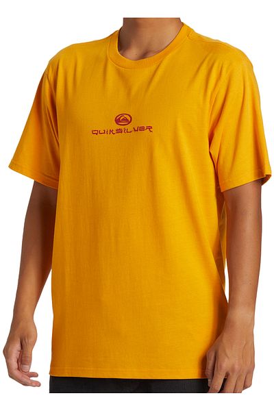 Quiksilver Yellow Men's O Neck Regular Fit Printed T-Shirt Aqyzt09544_Dragon Fist Moe