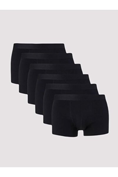 MOJADON Pánské černé 6dílné boxerky Premium Lycra