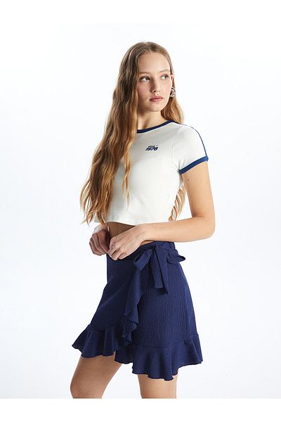 LC Waikiki Women's Elastic Waist Straight Skirt