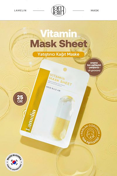Lamelin Vitamin C and Brightening Sheet Mask Vitamin Mask