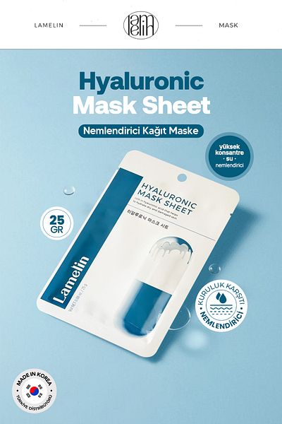 Lamelin Hyaluronic Acid and Moisturizing Sheet Mask Hyaluronic Acid Mask